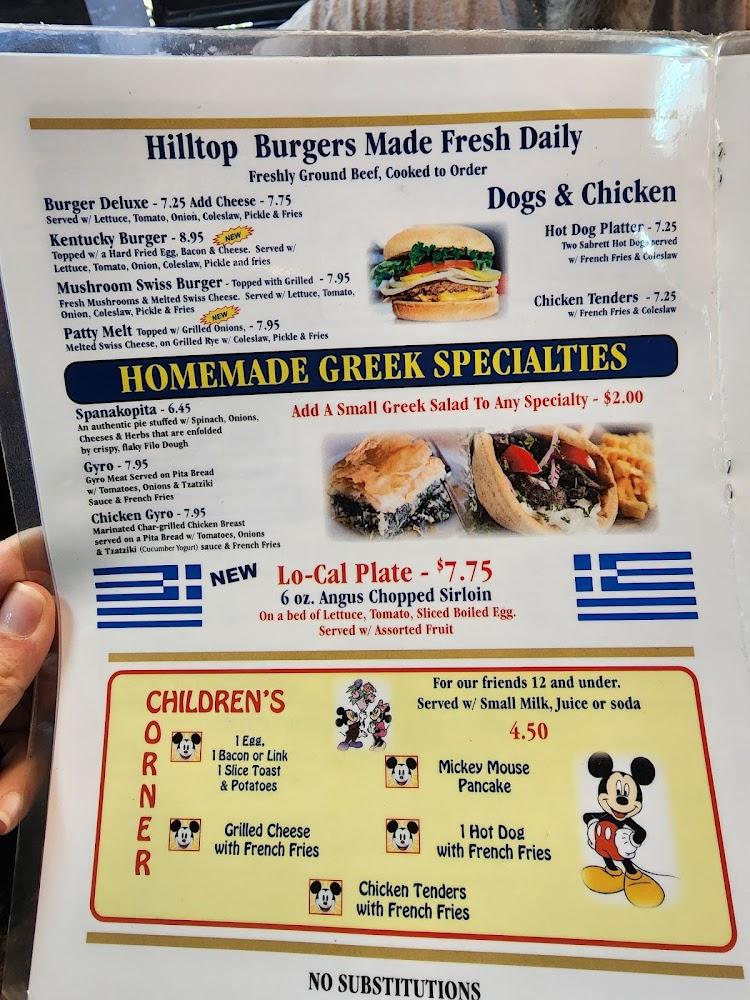 Hilltop Cafe Menu image 4
